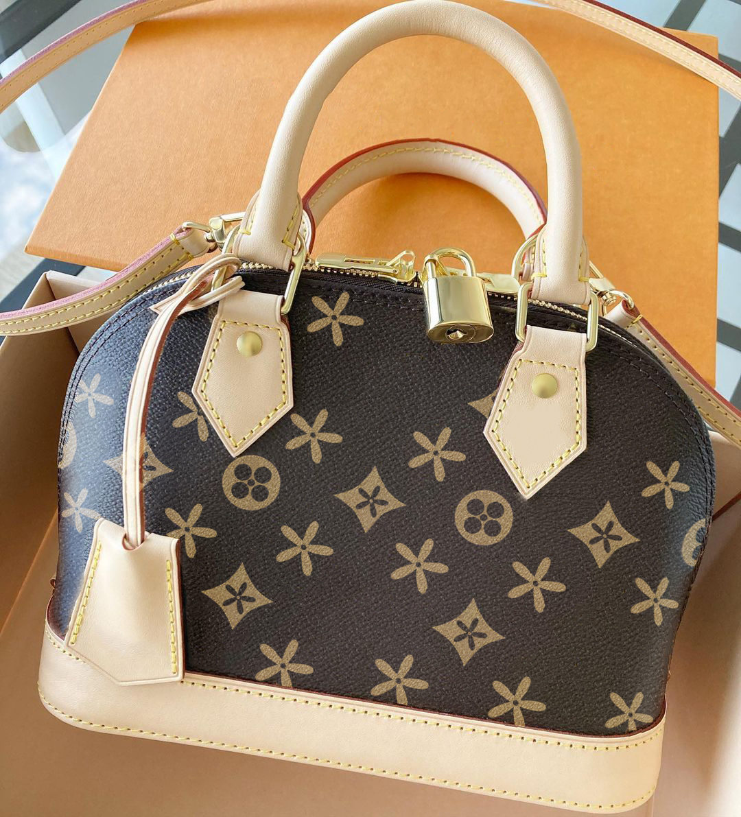 

fashion Alma bb bags womens purses 2 size M53152 N41221 pm mm pochette cross body viutonity louiseity Leather luxury Designer tote handbag top with shoulder bag, Mon0gram small