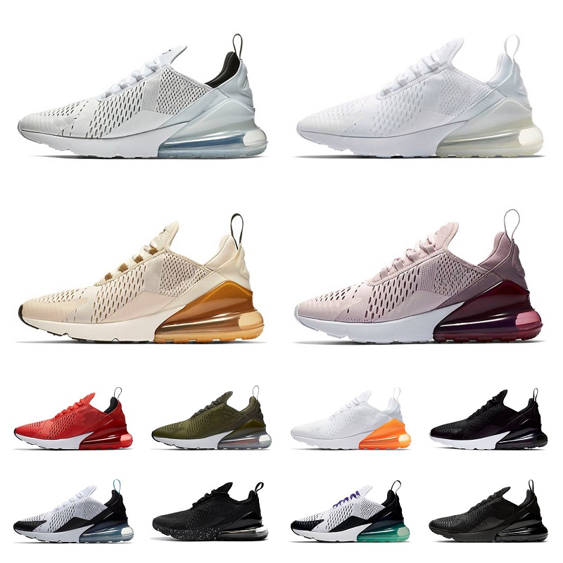 

airmaxs 270s running shoes max 270 air men women Triple White Black Core White Anthracite Barely Rose Be True Brown Grape Light Bone University Red Sneakers Trainers, Shoes lace