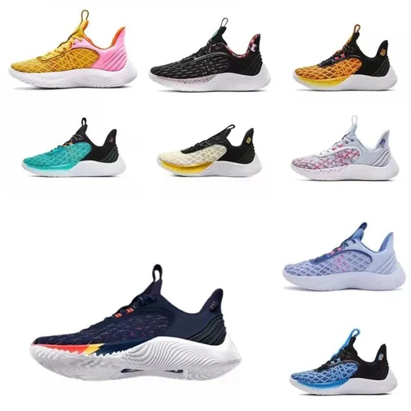 

Basketball Shoes 2023 Sneakers Play Trainers Red White Blue Baskets Street Game Day New Currys Flow 9 Men Believe Elmo 36-45