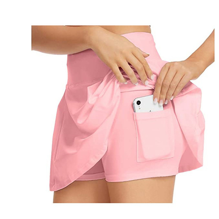 

LU Women' Active Culottes with Built-in Shorts Perfect for Yoga, Tennis, Running and Fitness Sexy Nude Stretch Fitness Outdoor Track Pants, Dark blue