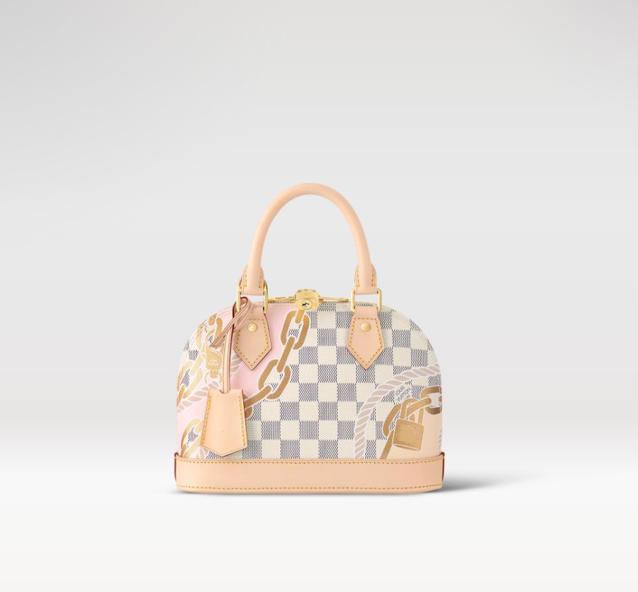 

2023 Women's New Graffiti Iron Chain N40472 ALMA BB Handbag