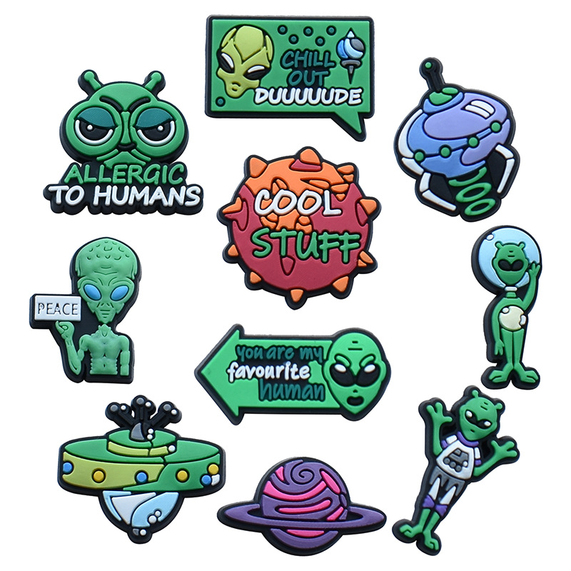 

Wholesale Alien Shoe Charms Decoration Buckle Jibbitz for Croc Charms Clog Pins