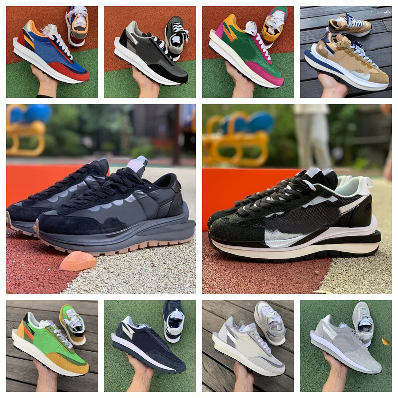 

SACAiS Mens Womens Running Shoes VaporWaffle LDV Waffle Orange Blaze Nylon White Black Sail Gum Sesame Game Royal Fragment Grey Blue Void Green Gusto sports Sneakers, Shoes lace