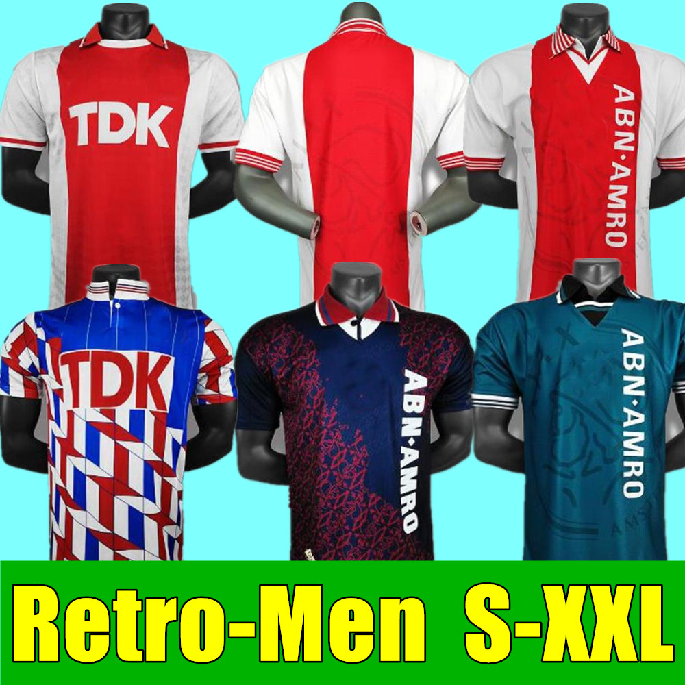 

LITMANEN Retro 94 95 CRUIJFF Soccer jerseys 97 98 04 05 Ibrahimovic KLUIVERT SEEDORF RIJKAARD Classic 90 00 01 CRUIJFF Football shirt DAVIDS BERGKAMP, 00/01 adult away