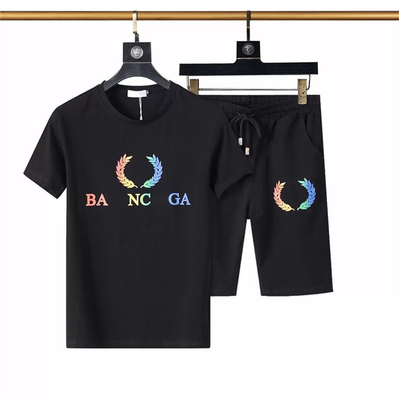

Mens Designers Fashion Tracksuit Letters Embroidery Summer Sportswear Short Sleeves Pullover Jogger Pants Suits O-Neck Casual sportswear M-3XL, 19