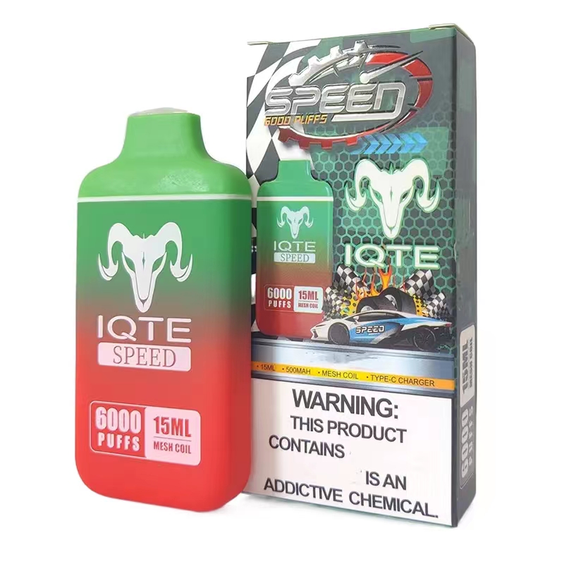 

Vape Puff 6000 electronic cigarette disposable vape 0% 2% 5% IQTE Speed vapers desechables 550mah
