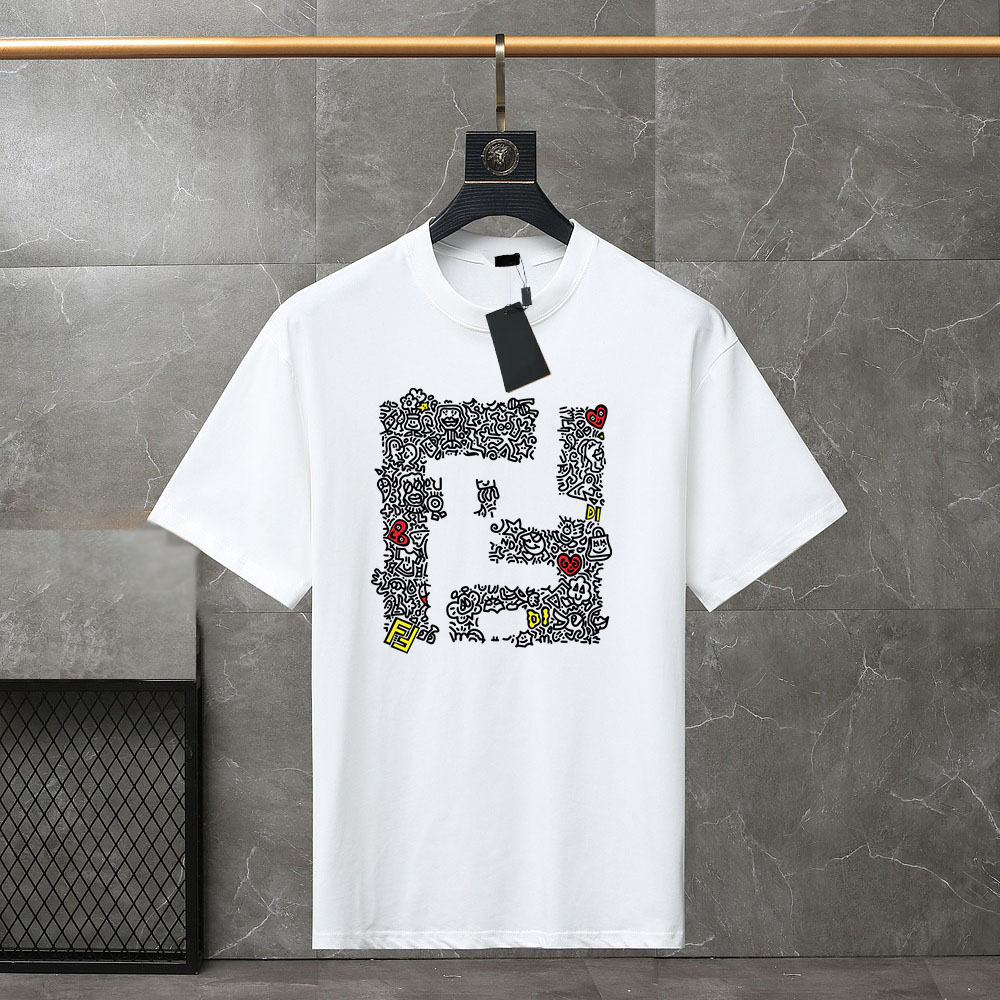 

Designer T shirt Summer short Sleeve waves Tee Men Women Lovers luxury T-shirts Fashion senior Pure cotton high quality Top large size XS-3XL#40, 02