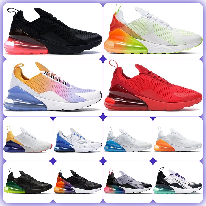 

Max 270 270s Running Shoes Air 270S Men Women OG UNC Triple Black White Green Yellow Red Brown Pink Nude Gold dark Mocha bred shadow Smoke Grey Hyper Royal Sports Sneaker, Shoes lace