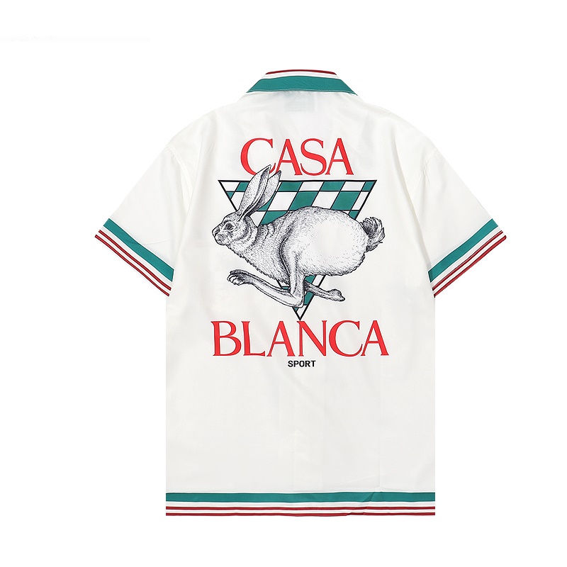 

Casablanc Shirt Designer Shirt Men Shirts Casual Breathable thin shirts Fashion comfortable High quality tshirts US Size M-3XL, Cacaca