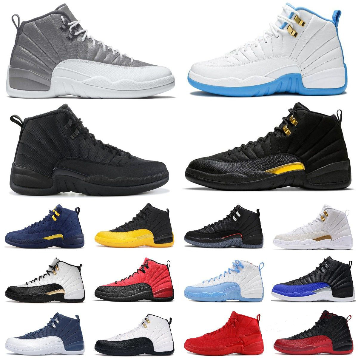 

2023 Jumpman 12s retro Basketball Shoes 12 Stealth Hyper Royal University Blue Black Royalty Taxi Playoffs Utility Cherry Easter Flu Game Men Women Sports Sneakers, No box