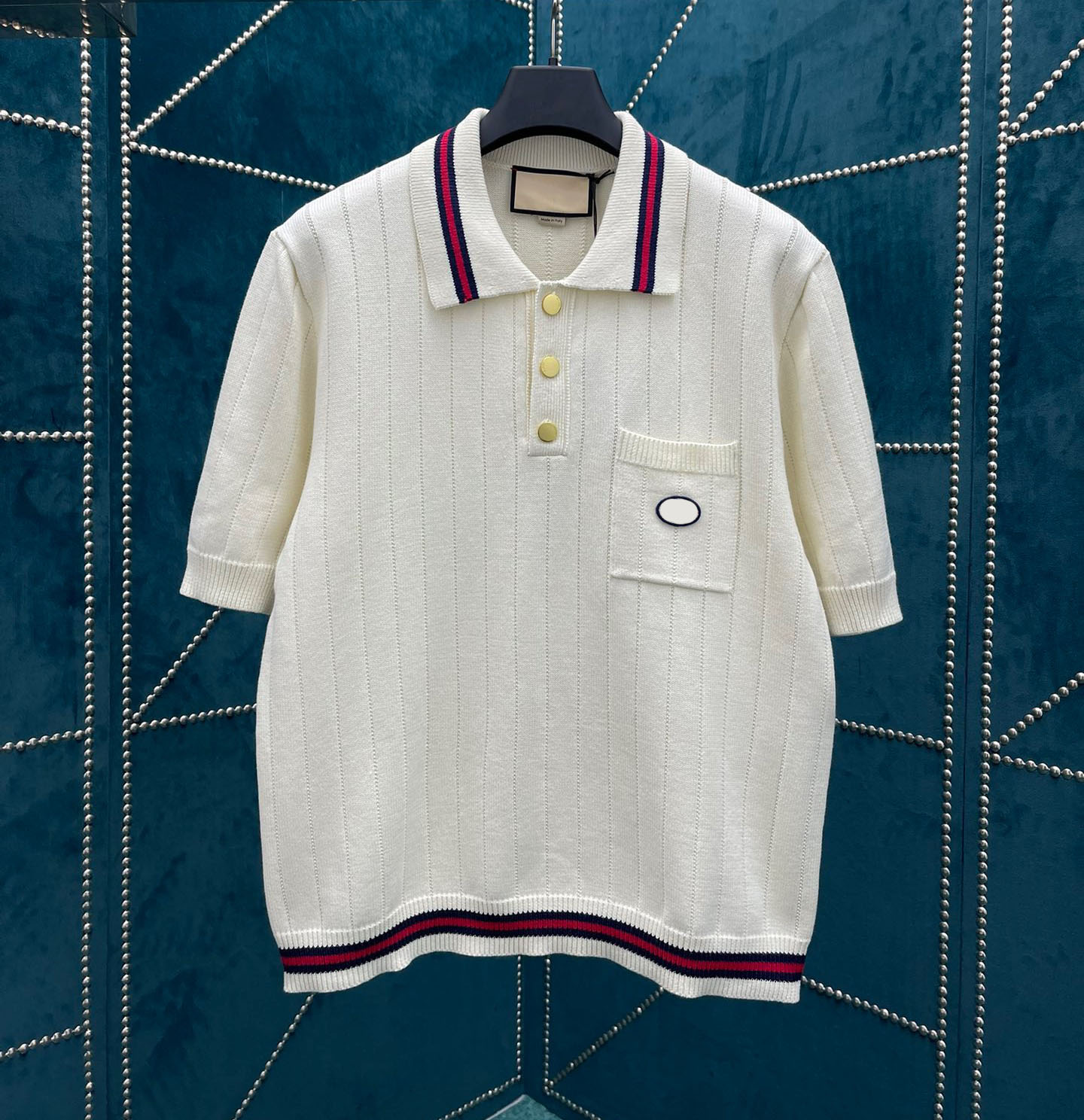 

Men's Plus Tees & Polos Round neck embroidered and printed polar style summer wear with street pure cotton aT3FY, White