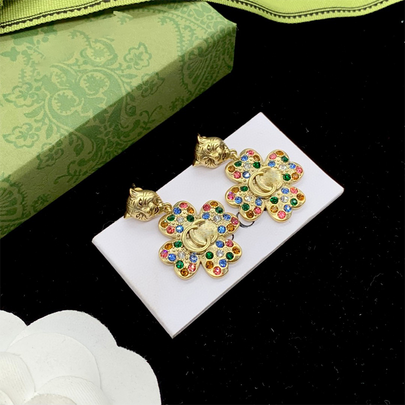 

2023 Luxury ladies designer stud earrings G letter studs vintage high quality without box