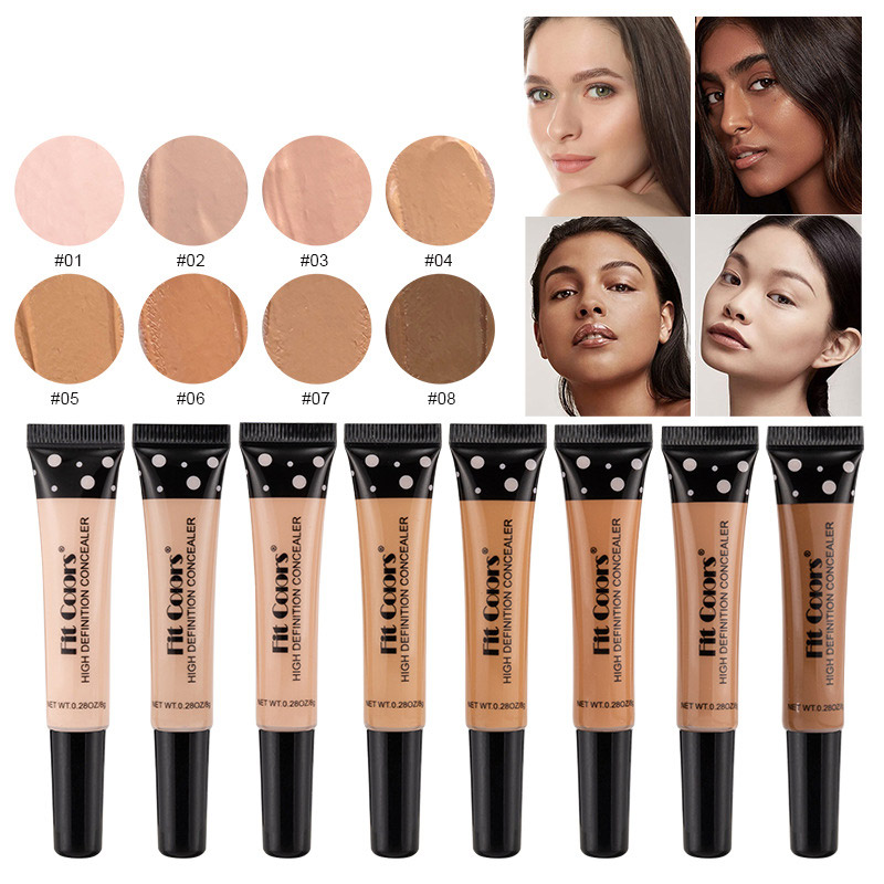 

High Definition Concealer Skin Repairing and Nourishing Hose Concealers Liquid Makeup Base to Cover Black Circles Eye Spots, Mixed color