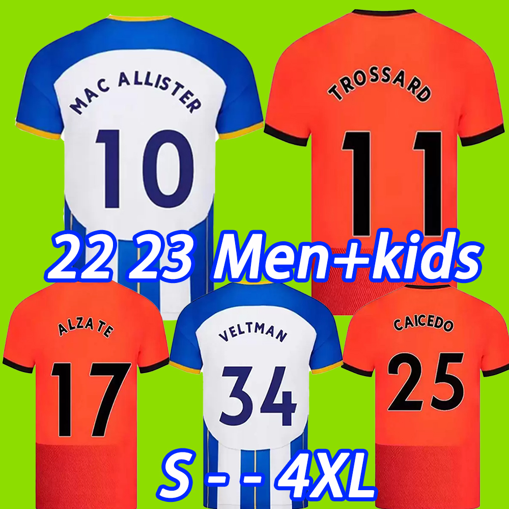 

XXXL 4XL 22/23 MAUPAY CONNOLLY soccer jerseys 2022 2023 ALLISTER TROSSARD MARCH ALZATE PROPPER MARCH mens suit MAN KIDS KITS football shirt top uniforms Big Size, No name and number