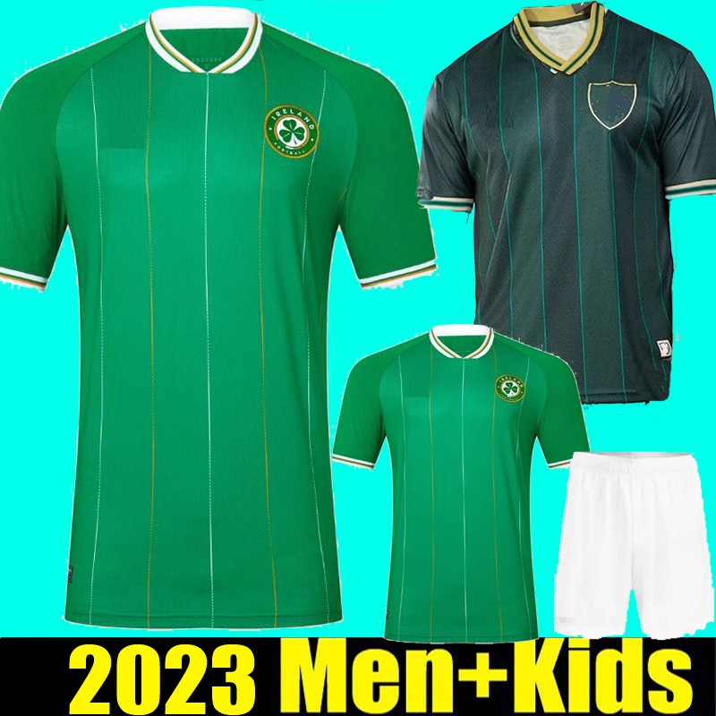 

2023 Ireland home Soccer Jerseys kit DOHERTY DUFFY 23  National Team Egan BRADY KEANE Hendrick McClean Football shirt men kids uniform, Scotland