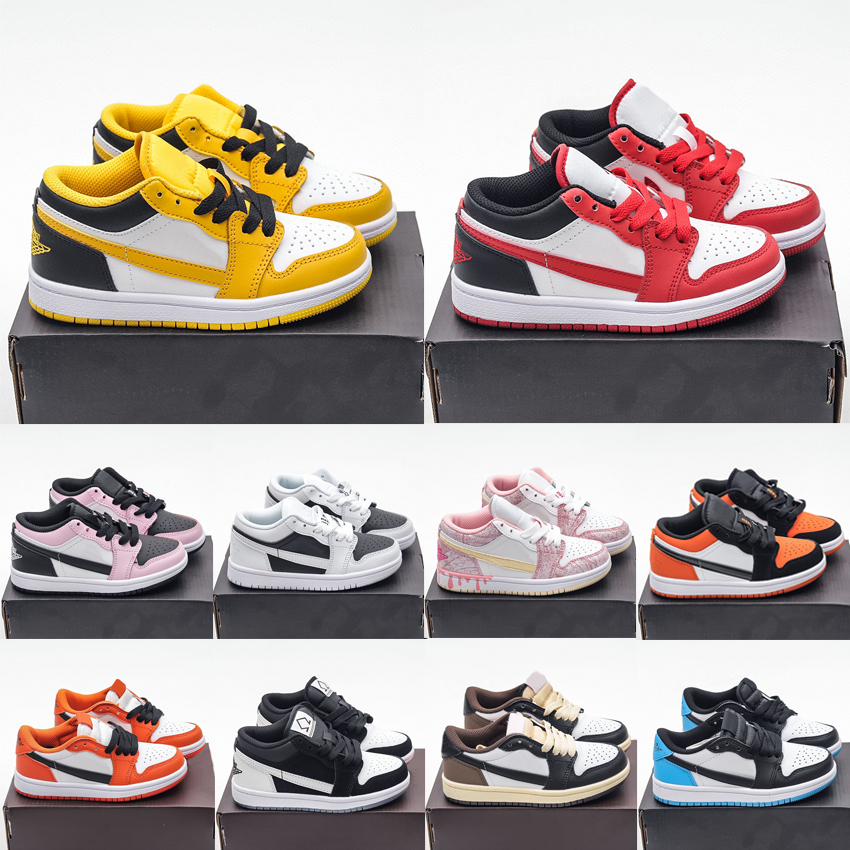 

Childrens Infants 1s Basketball Shoes Toddler Kids 1 Low trainers Kid Runner Athletic shoes Child Diamond Shorts Jumpman Sneakers Boys Girls Paint Drip Outdoor, #10