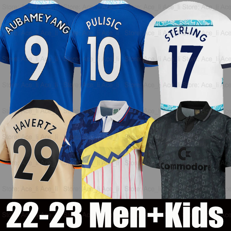 

PULISIC 22 23 soccer jerseys STERLING KOULIBALY CUCURELLA HAVERTZ ZIYECH football shirt 2022 2023 retro Mash Up black out MOUNT JORGINHO KANTE men kids kit 888, 22-23 third+patch