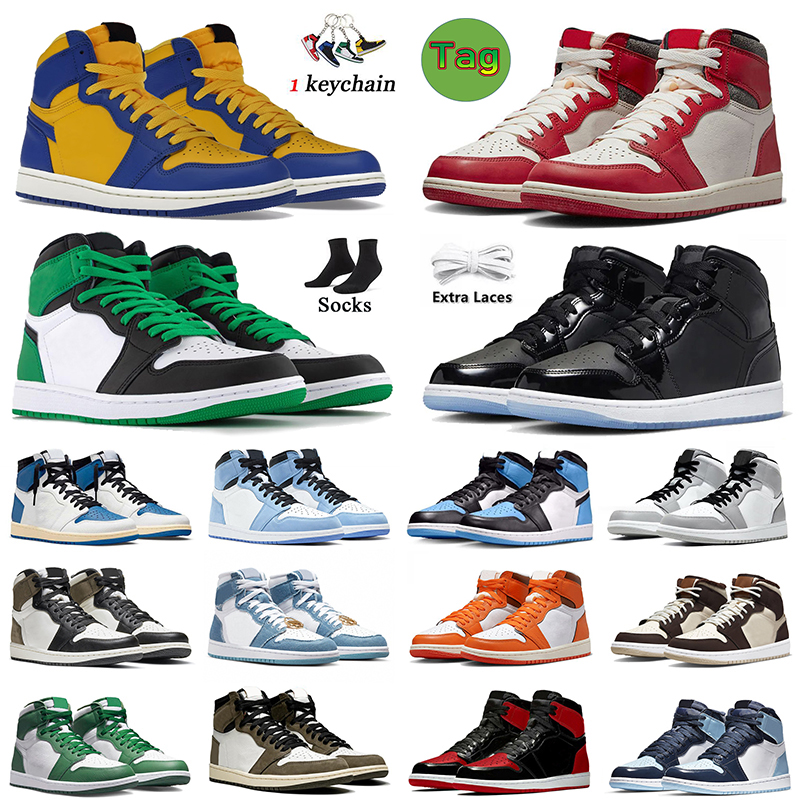 

Retro Jumpman 1 basketball shoes Travis Scotts Mocha jordns 1s Space Jam Lucky Green High OG Lost And Found Reverse Laney UNC Toe Bred Dhgate Mens trainers sneakers 13, C34 wolf grey aluminum 36-46
