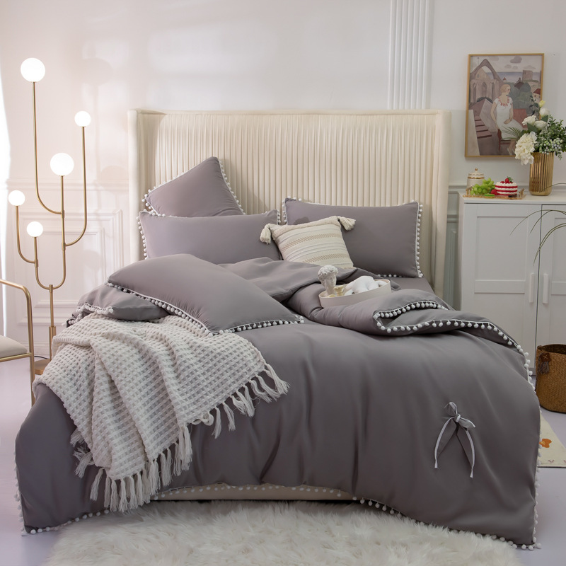 

Fashion Simple Quilt Cover XXR Cotton Solid Color Christmas Quilt Cover Belk bedspreads 150-1