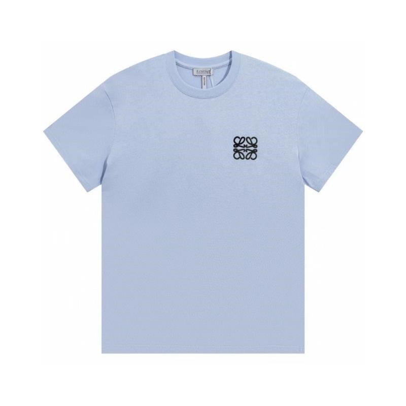 

Men's T-shirts Summer Designers t Man with Loewees Print Short Sleeves Luxury Street Tees Trend Top 12 700g