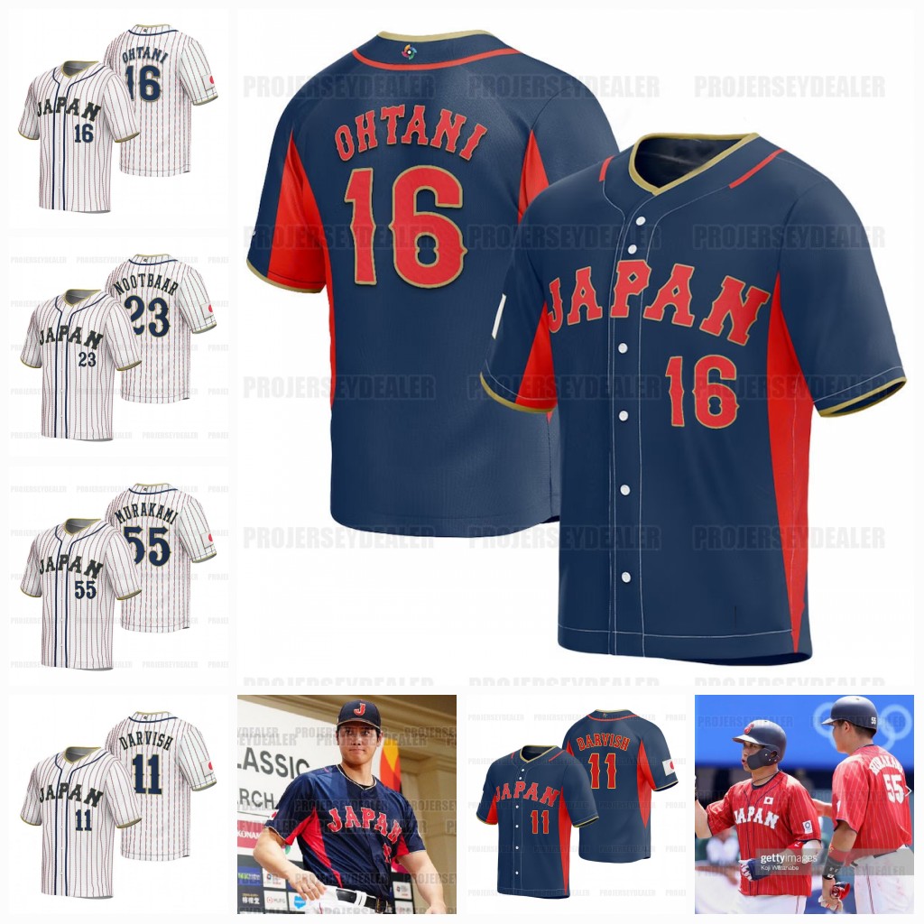 Shohei Ohtani 2023 World Baseball Classic Team Japan Jerseys WBC Yu