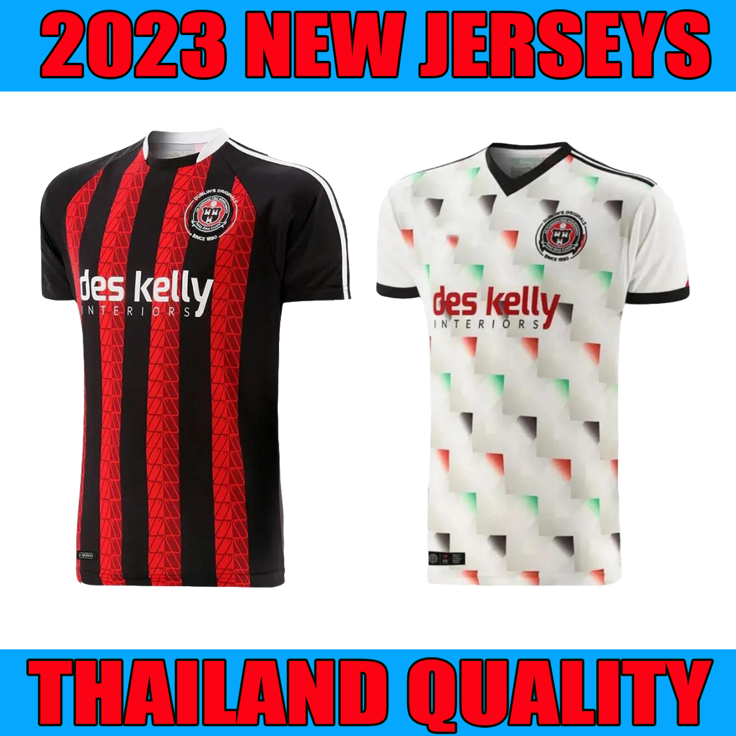 

Soccer Jerseys 2023 2024 home red Away White Bohemian FC 23 24 third color Bohemians Special Football Shirt camiseta de futbol maillots foot customize, 23 24 home