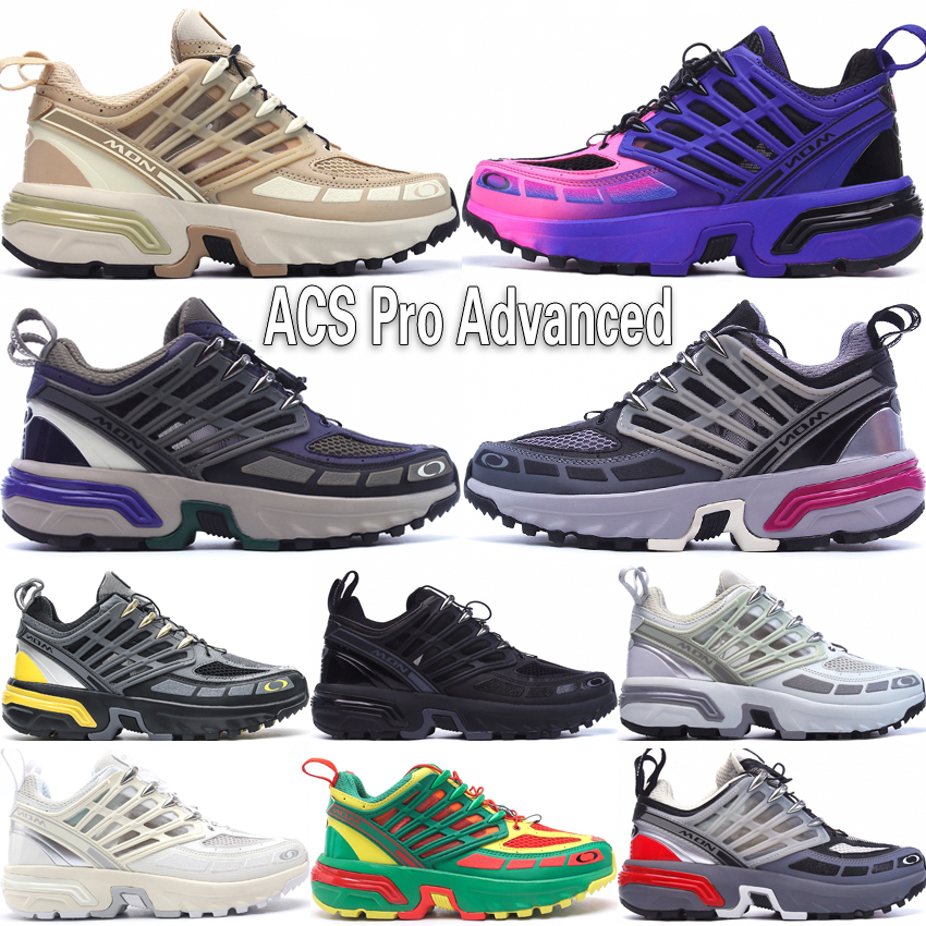 

Top ACS Pro Advanced Trail Running Shoes For Men Women France Designer Kar LArt Metal Frost Grey Safari Vanilla Lunar Rock Outdoor Hiking Sneakers Size 36-45, #05 pink blue