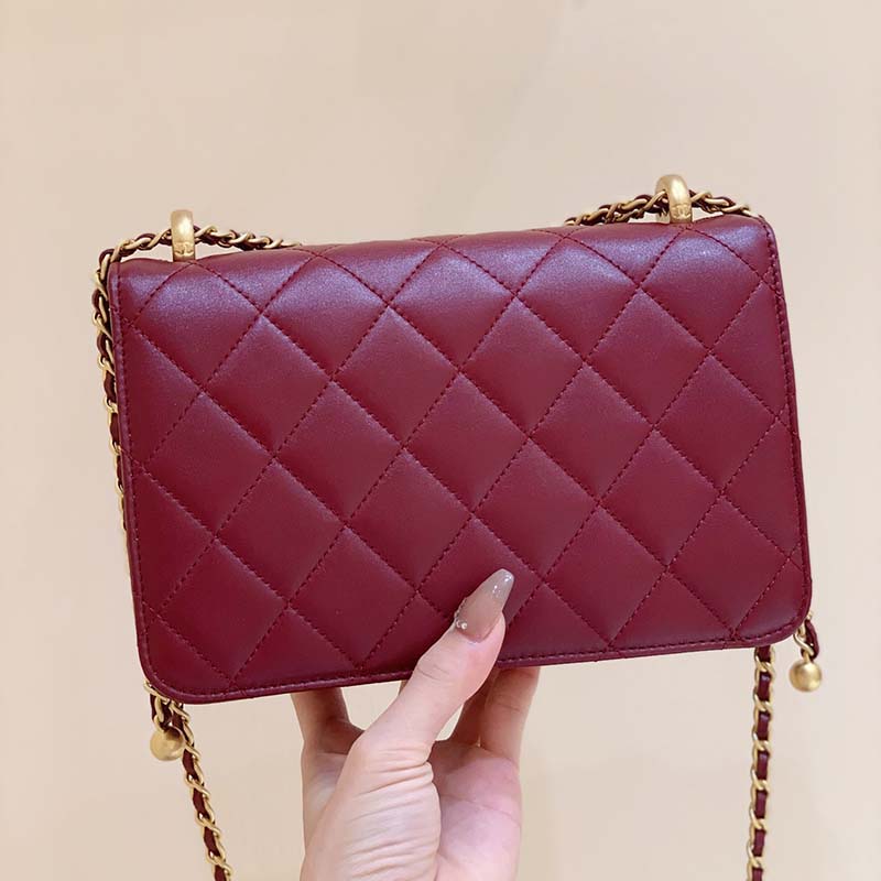 

designer luxury designer bags totes handbags purse leather shoulder bag Crossbody handbags purses wallets Simple solid color elegant and generous, Red1