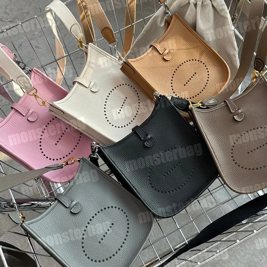 

Luxury Evelyne Crossbody Shoulder Bag Mini Tote Bags With Strap Designer Women Men Top Quality Genuine Leather Fashion Etains Epsoms TPM 16 29, Color 37 (12cm)