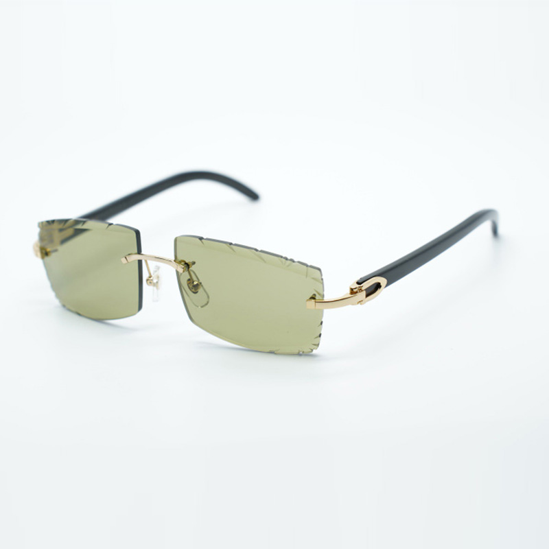 Buffs cool sunglasses 3524031 with natural pure black buffalo horn legs and 57 mm cut lens-image-852685982