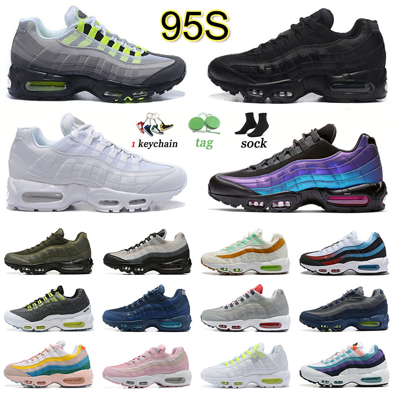 

95s Men Running Shoes triple black White Sports Designers Women Sneakers Laser Fuchsia World Midnight Navy Blue Seahawks Neon Champagne Athletic Trainers Dhgate, A26 40-46