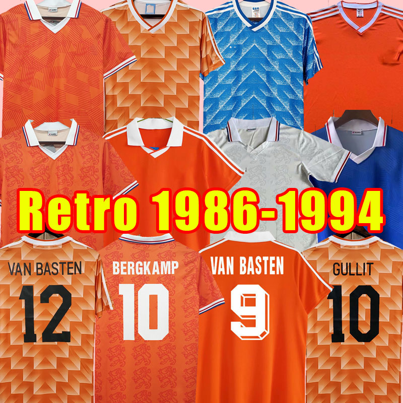 

Van Basten Retro Soccer Jerseys Holland football shirts BERGKAMP Gullit Rijkaard DAVIDS Netherland 1994 1990 1992 90 92 1986 1988 1989 1991 86 88 89 91 94 92