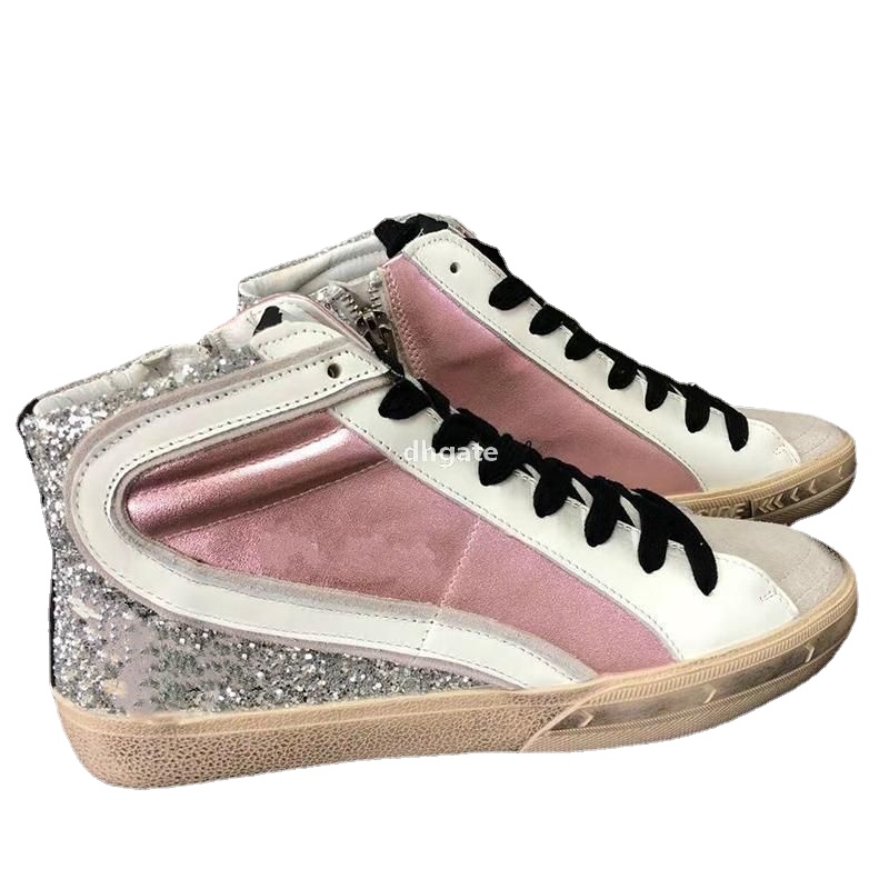 

DesShoe Women casuigner Italy Brand Sneakers high-top al shoes Trainers Sequin Classic White Do-old Dirty Men shoe Goldens gooses Otw oMl, Star17