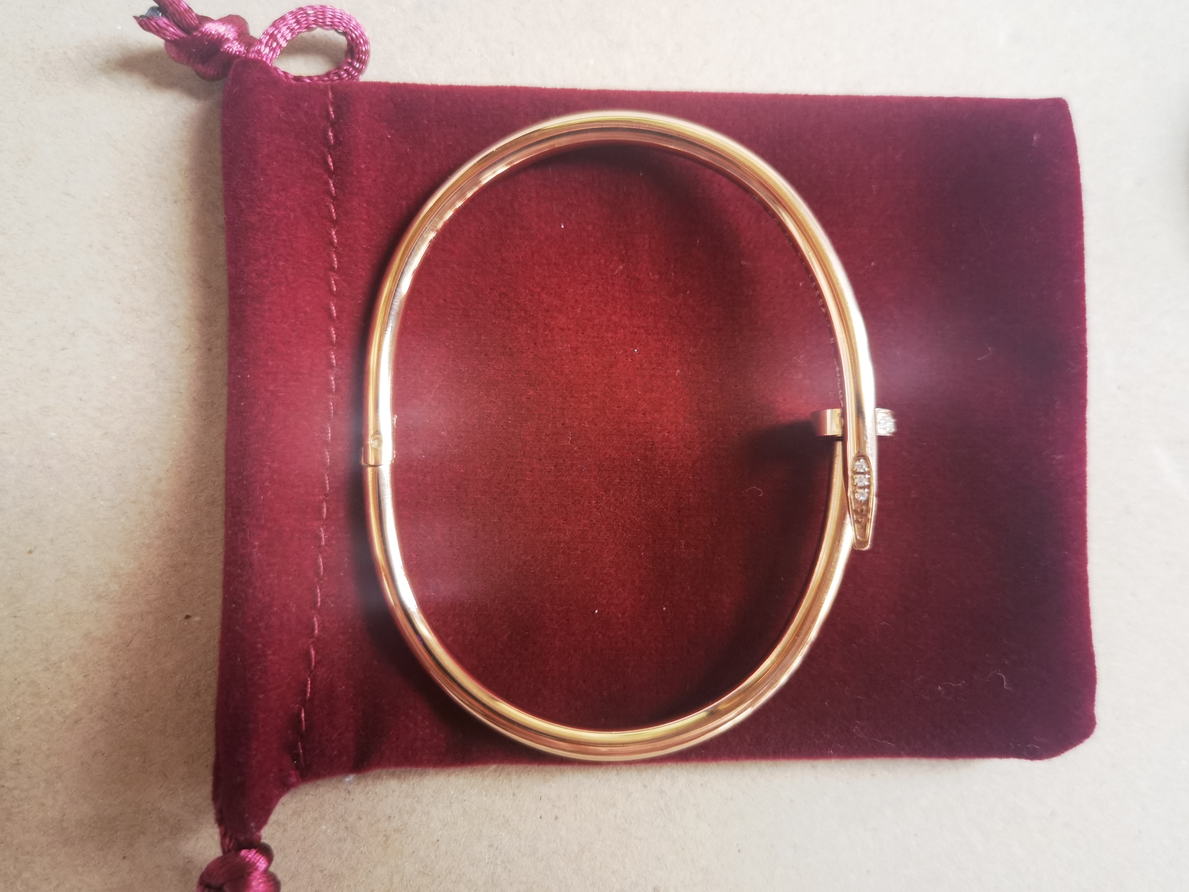 

Ca Designer Bracelets Luxury Brand Fashion Bangle Stainless Steel Classic Diamond Bracelets Jewelry for Men and Women Party Wedding Accessories With red bag 17/19