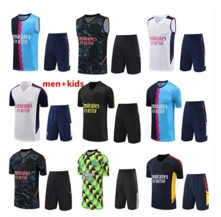

22/23/24 Arsen PEPE SAKA short sleeveS jerseyS tracksuit gunners training vest vest ODEGAARD THOMAS TIERNEY SMITH ROWE Transport Men Kids kit