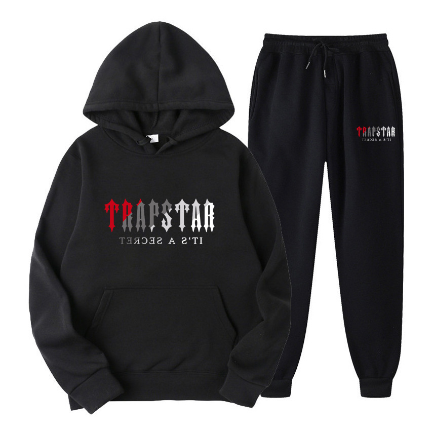 

Trapstar 2023 Men's Tracksuit Jogger Sportswear Casual Sweatershirts Sweatpants Streetwear Pullover brand Sports Suit Men Sets, Beige