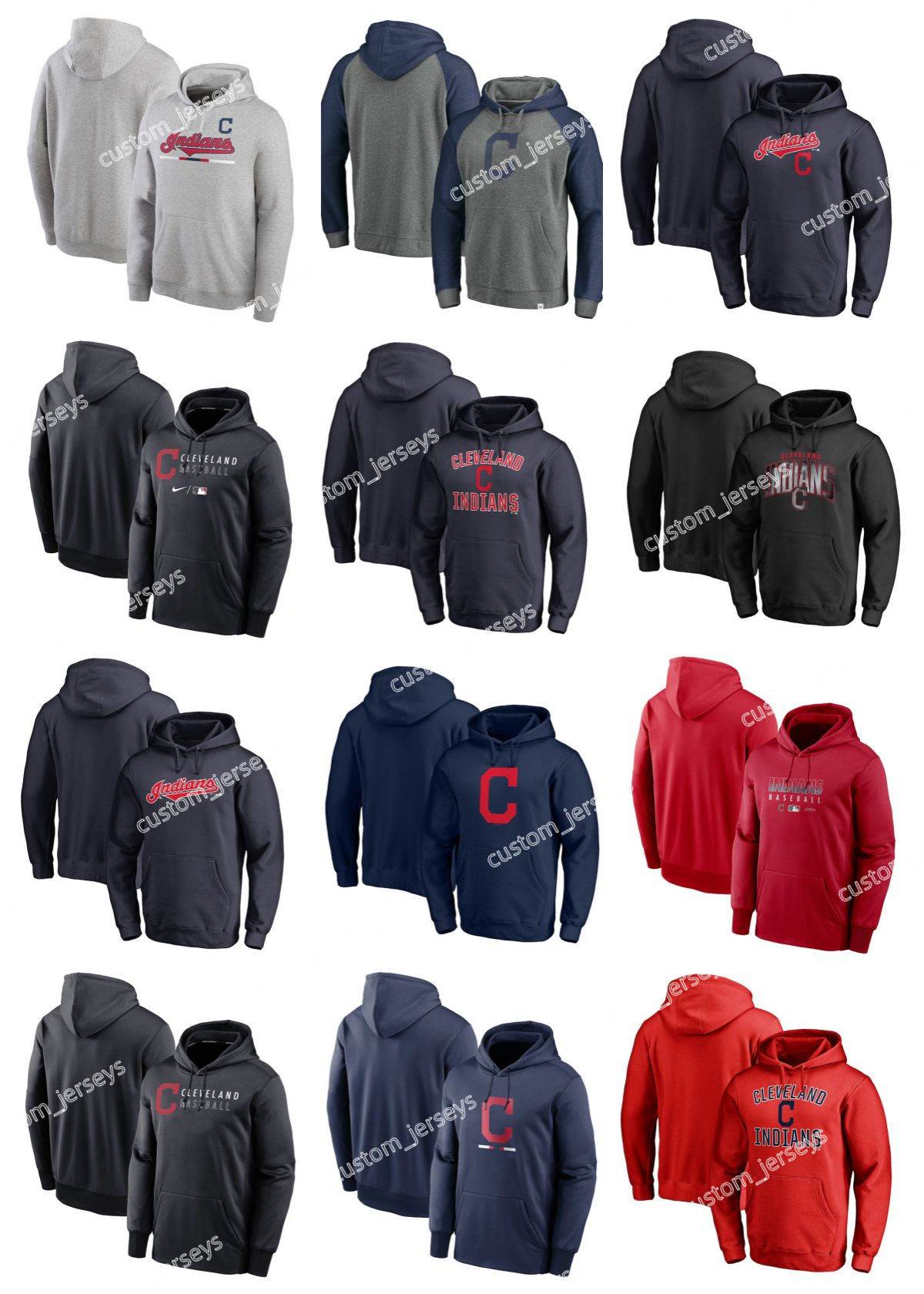 

Cleveland''Guardians''Hoodie Men Women Youth Olive 2022 Salute to Service Therma Performance Pullover Custom Jersey Baseball Hoodie, #3