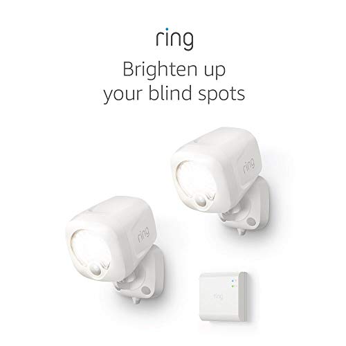 

Ring Smart Lighting Spotlight, Battery-Powered, Outdoor Motion-Sensor Security Light, 2-pack