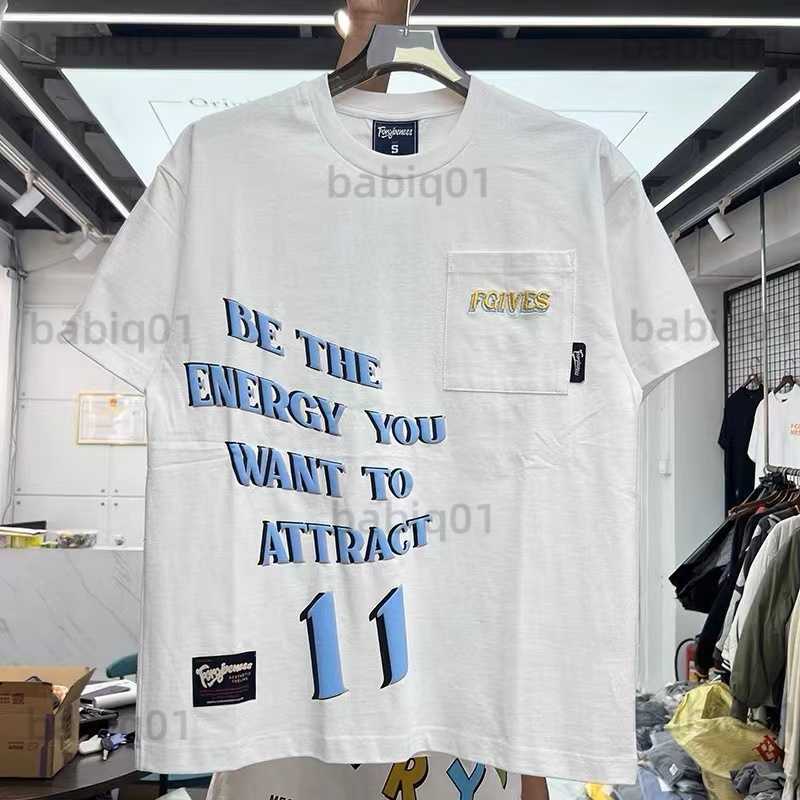 

Men's T-Shirts Monogrammed foam printing with a t-shirt trend of short sleeves and short sleeves T230321, Black