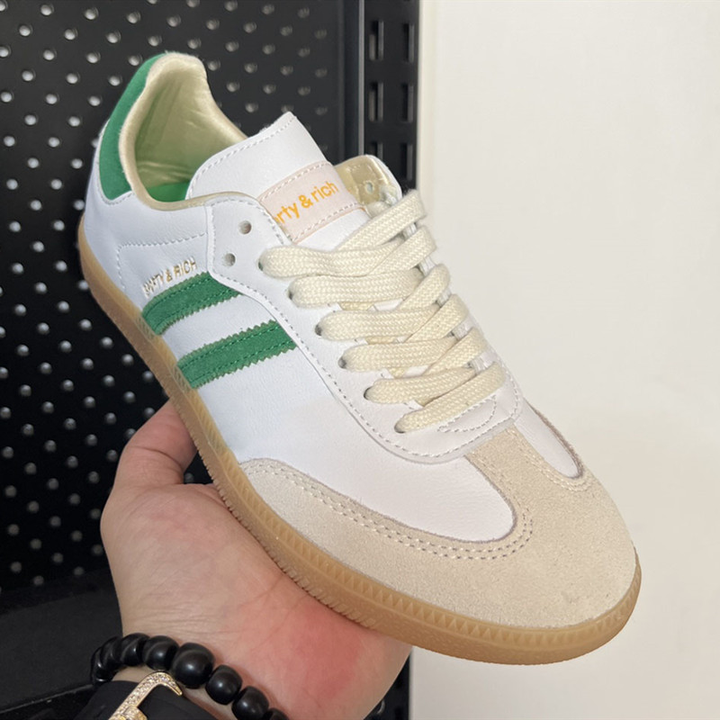 

Samba Sporty Rich White Green Designer Skate Shoes Men Women Sports Low Sneakers 36-45
