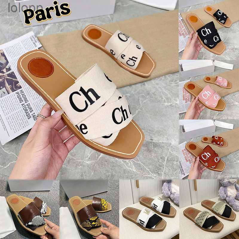 

Pink chloe chloee Designer Mesh CHLO Slippers Paris White Black Embroidered Embossed Linen Beige Woody Flat Mule Slide Sandals Loe Women Luxury Summer chle N3ER FO9J