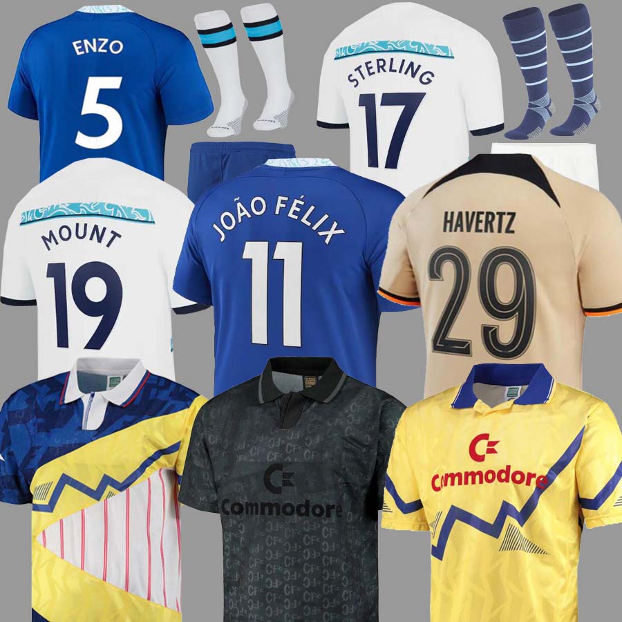 

22 23 CFC Soccer Jerseys PULISIC MOUNT JOAO FELIX HAVERTZ STERLING 2022 2023 football shirt men kids KOULIBALY uniform T. SILVA CUCURELLA MUDRYK ENZO Mash UP Black Out, 22 23 gk aldult epl
