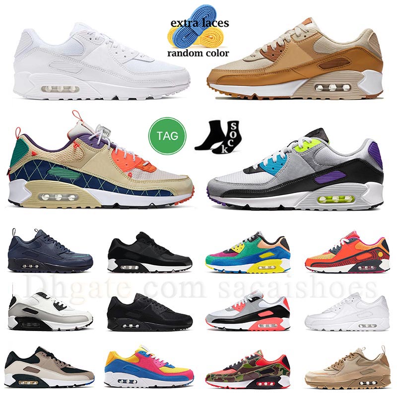 

famous 90 90s Running Shoes Mens Womens Leather Triple white What The Caramel Trail Team Gold Swingman Phantom Coconut Milk Sneakers Trainers dhgate shoe Sports, A20 flyleather 40-45