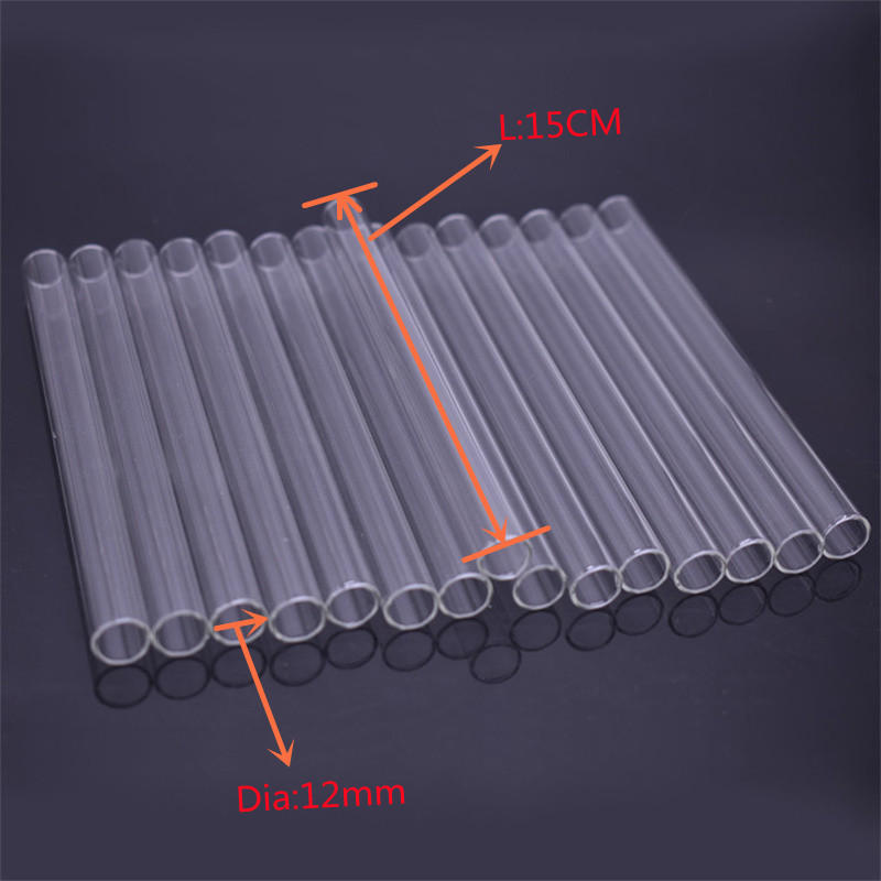 

Clear 15cm glass oil burner pipe Dia 12mm hand tube nails smoking straw pipes
