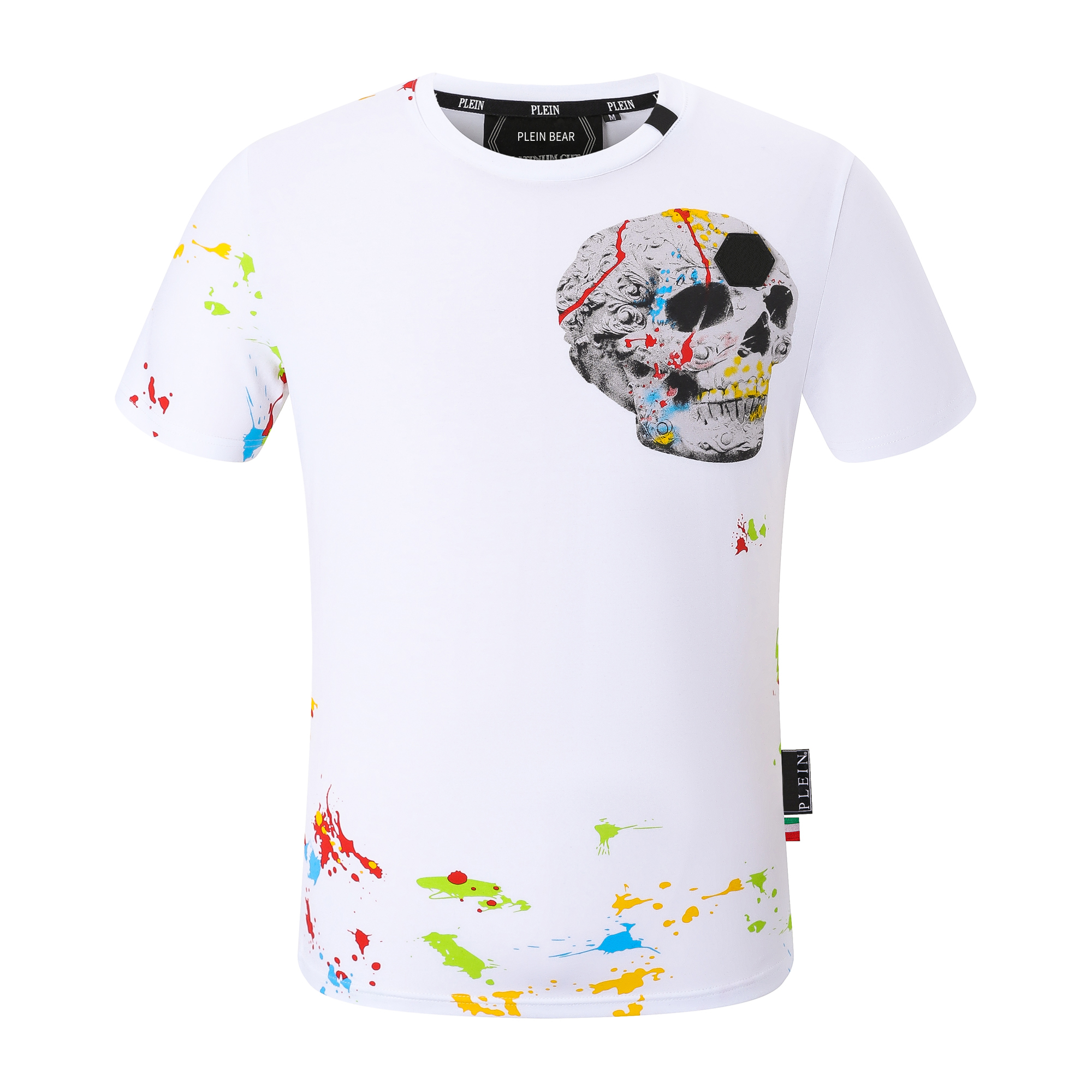 

PLEIN BEAR T SHIRT Mens Designer Tshirts Brand Clothing Rhinestone PP Skull Men T-SHIRT ROUND NECK SS SKULL AND PLEIN WITH CRYSTALS Hip Hop Tshirt Top Tees 161252, Black
