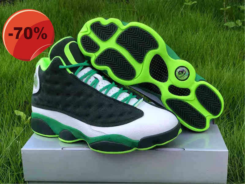 

Jumpman Shoes 13 PE Lucky Green Oregon Ducks 13s sneakers full size 40.5---47.5, #2