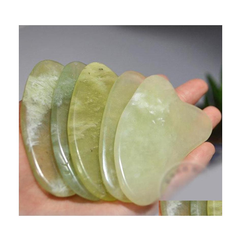 

Massage Stones Rocks Wholesale Gua Sha Skin Facial Care Treatment Mas Jade Scra Tool Spa Salon Supplier Beauty Health Tools High Q Dhyfp