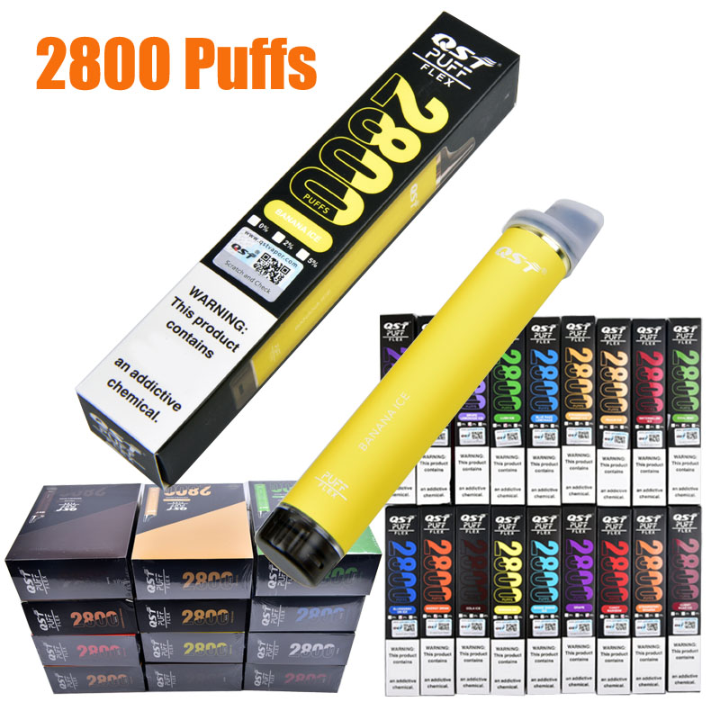 

Puff Flex Disposable Vape Pen 2800 puffs pods device kits e cigarette 850mah battery pre-filled vaporizer