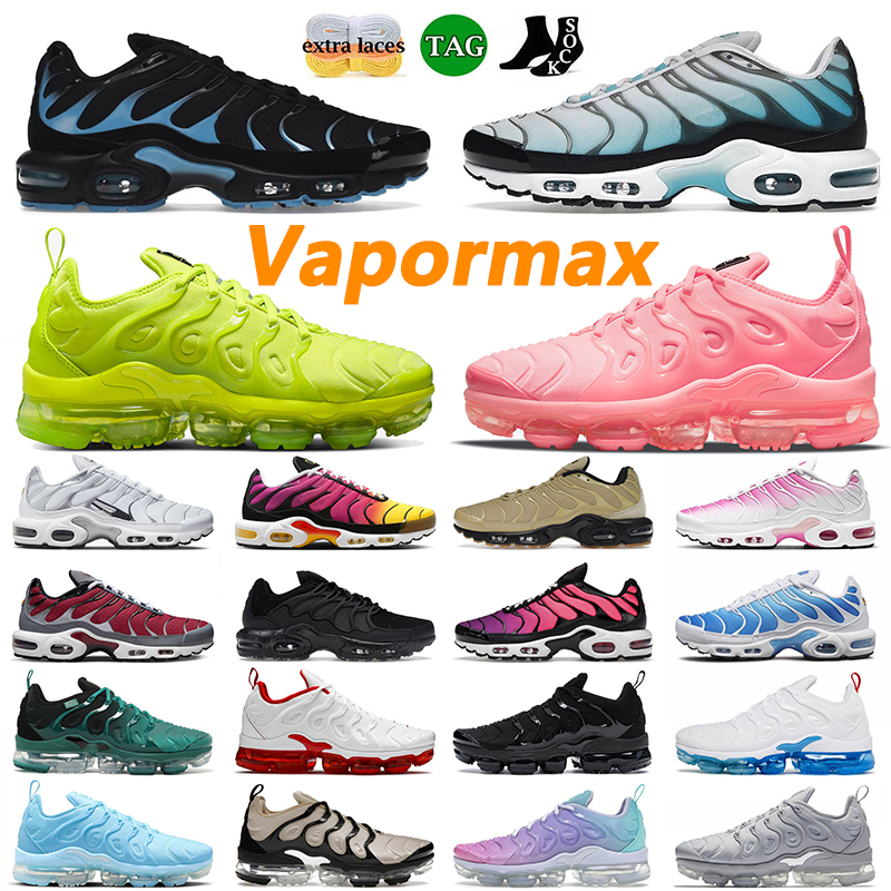 

Big Size 5.5-13 Mens Women Running Shoes Vapor Maxes Maxs Max Plus Tn Terrascape Tn Atlanta Berlin Bubblegum SKy Blue Dusk Trainers Sneakers 36-47, A44 white black 40-46