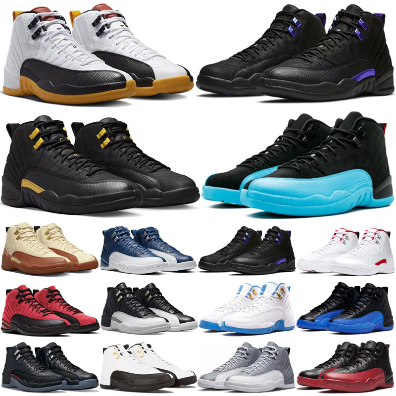 

Jumpman 12S Men Basketball Shoes 12 XII Twist Grind Flu Game University Gold Gamma Blue Dark Concord Royalty Indigo Royal Taxi French OVO Doernbecher Man Sneakers, 17